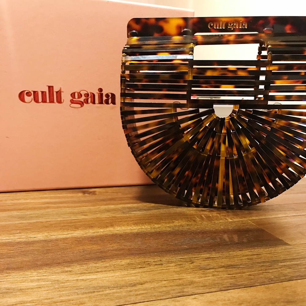 Cult Gaia Acrylic Ark Mini in Tortoise